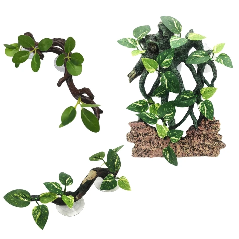 Planta de Canto para Terrário de Répteis com Ventosa - Image 2