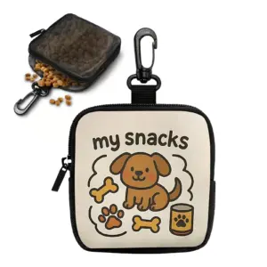 bolsa de petiscos para cães com mosquetão