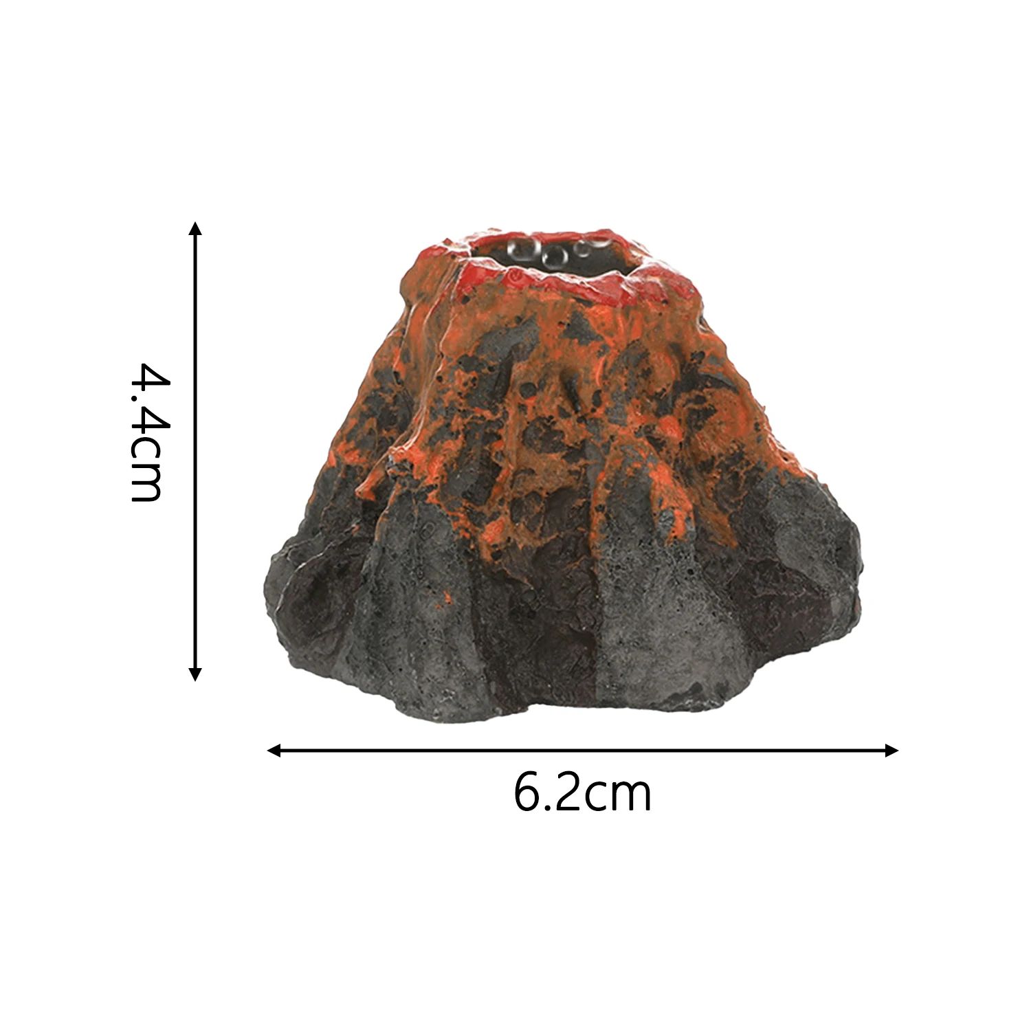 Pedra Difusora Vulcão para Aquário de Resina 6,2x4,4 cm - Imagem 4