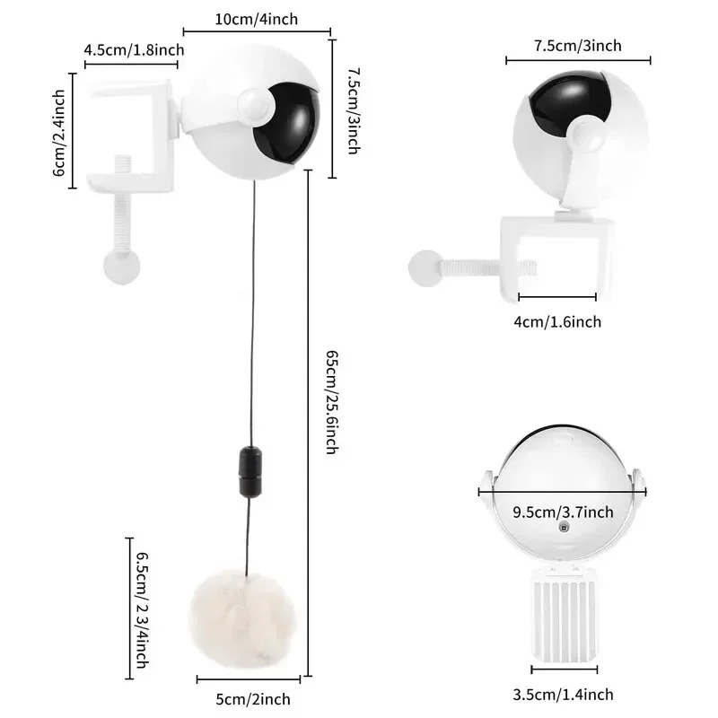 Brinquedo Eletrônico para Gatos com Bola Elevatória YoYo Interativo - Imagem 6