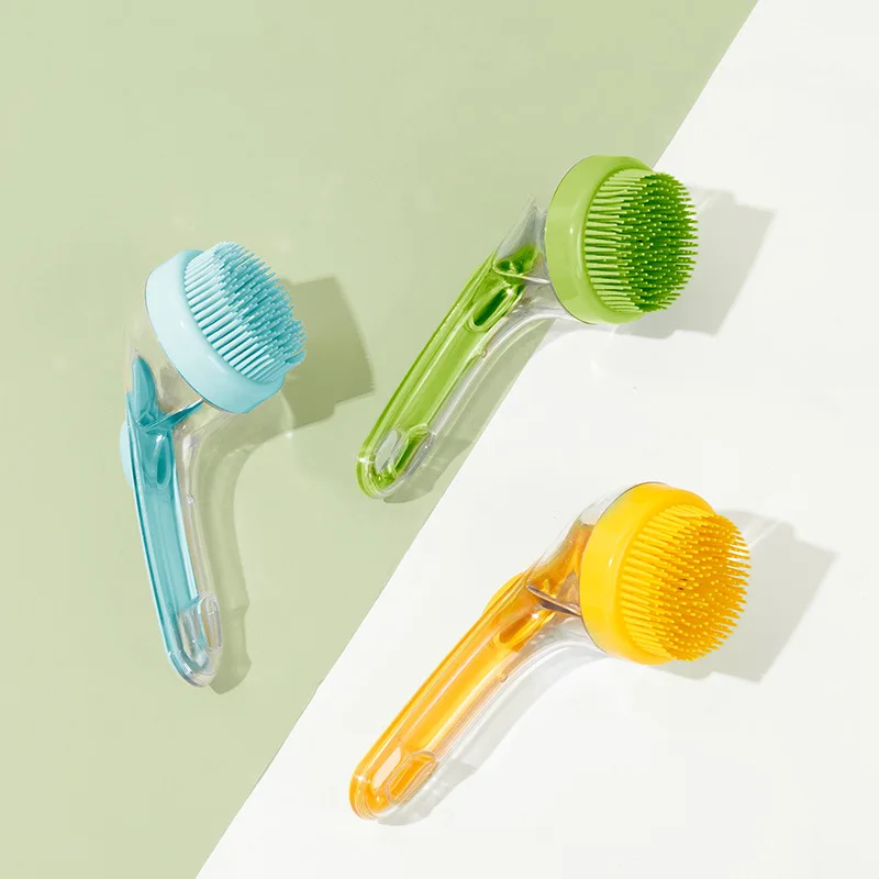 Escova de Banho para Cães e Gatos Pequenos: Ferramenta Especializada para Lavagem de Cães, Escova de Massagem - Essencial para Banho de Animais de Estimação - Image 4