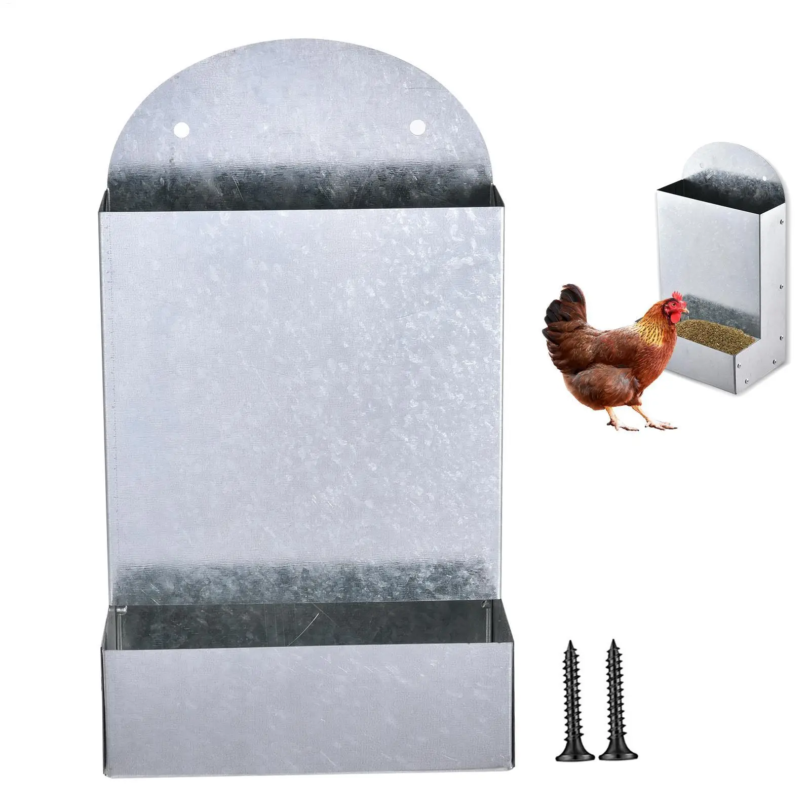 alimentador automático para aves de aço