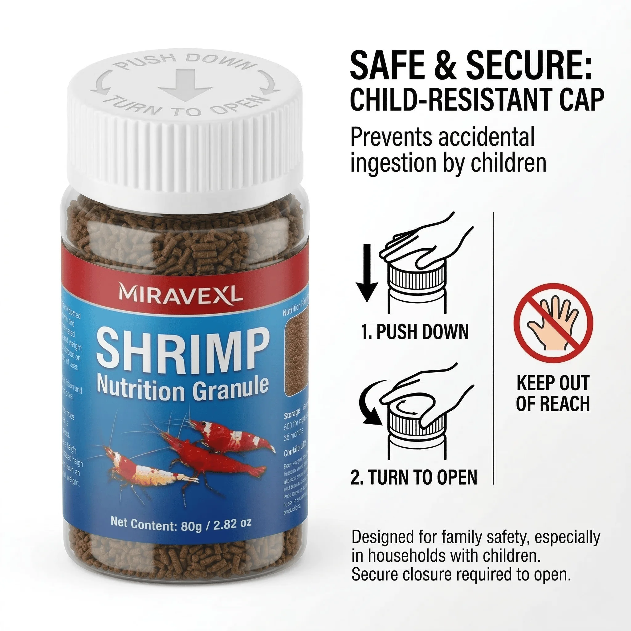 Pellets Nutricionais para Camarões e Peixes de Fundo 80g - Imagem 4