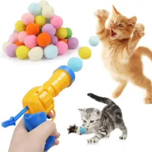 lançador de bolinhas para gatos silencioso