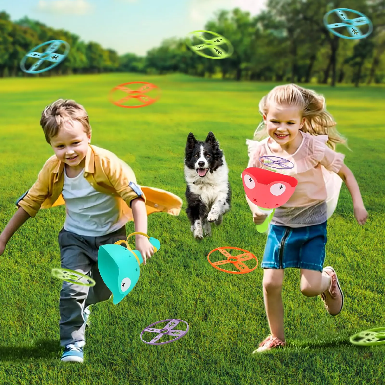 Lançador de Disco Voador para Cães com 23 cm para Jogar e Pegar - Imagem 2