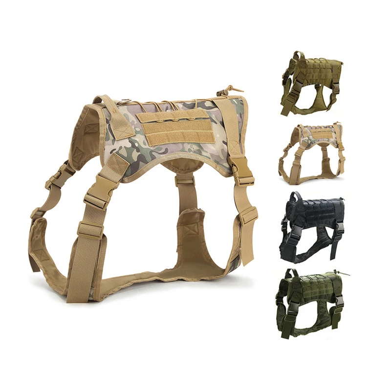 Arnês Tático para Cães com Coleira Ajustável M-XL - Imagem 2