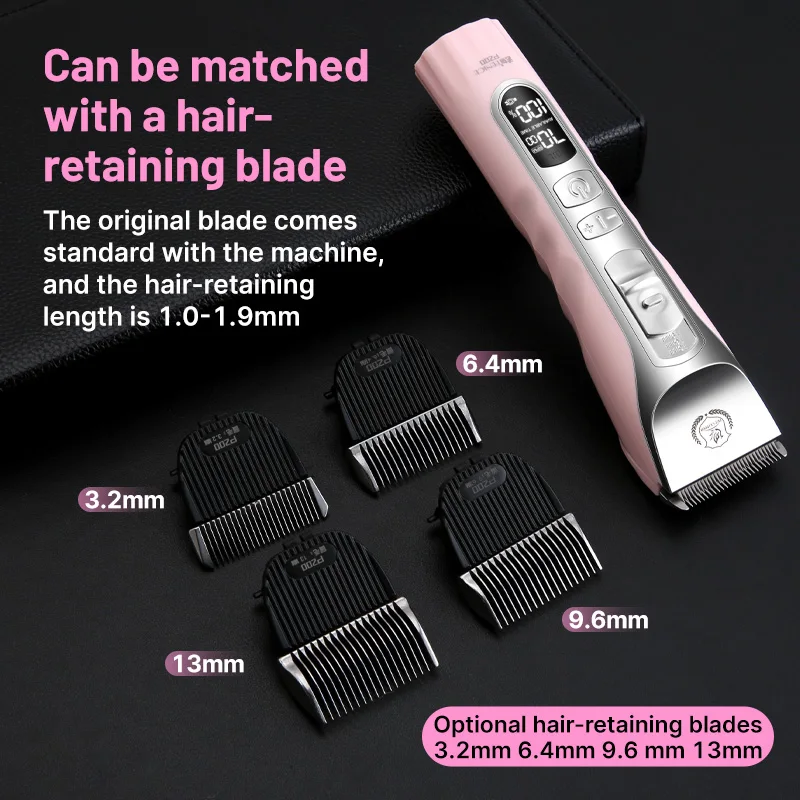 Máquina de Tosa Fenice Sakura Rosa Sem Fio Recarregável para Cães - Imagem 5