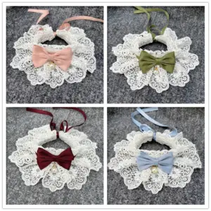 coleira laço bowknot para cães e gatos