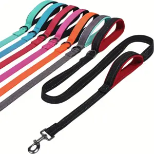 guia para cães com alça dupla