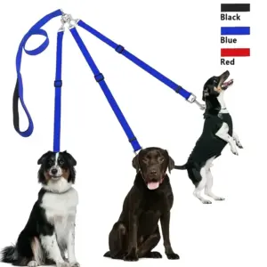trela de nylon 3 em 1 para cães