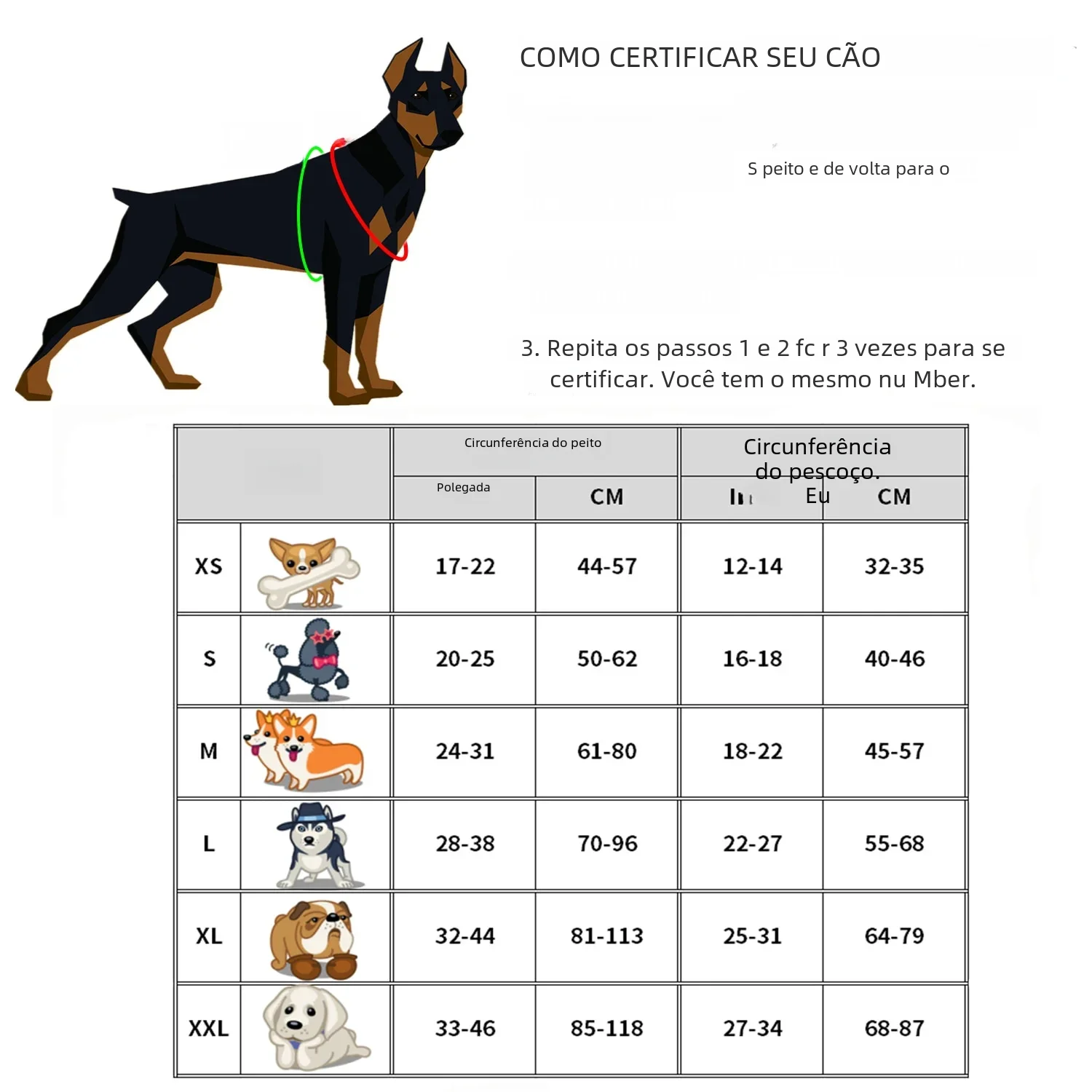 Coleira Peitoral para Cães com Faixa Refletiva e Patches Removíveis - Image 2