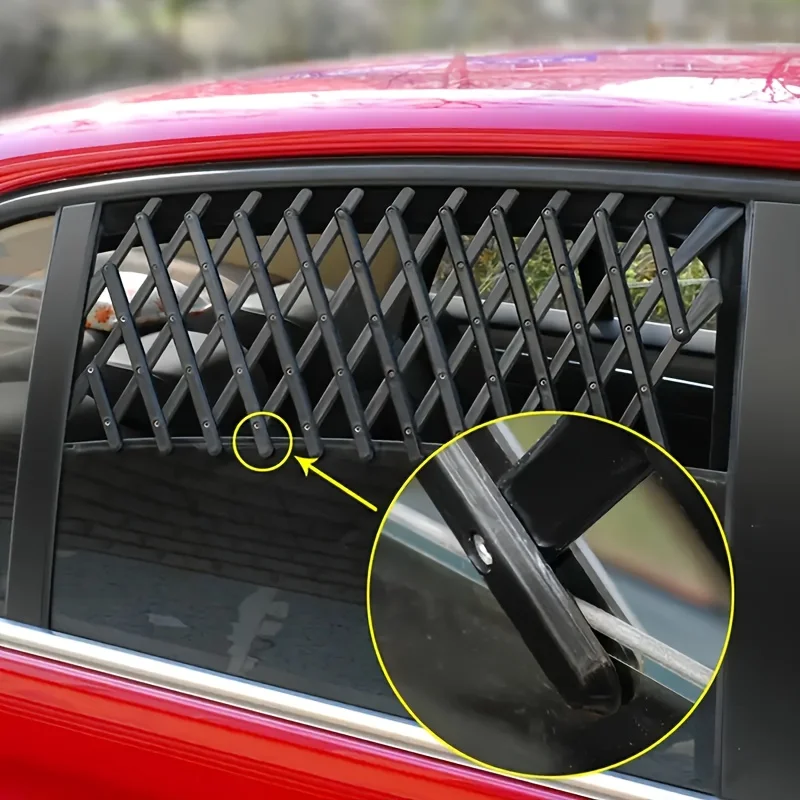 Grade Ajustável para Janela de Carro para Cães Retrátil - Imagem 4