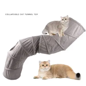 túnel dobrável para gatos
