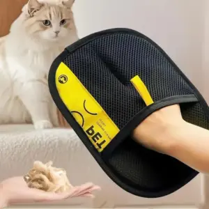 luva removedora de pelos para cães e gatos