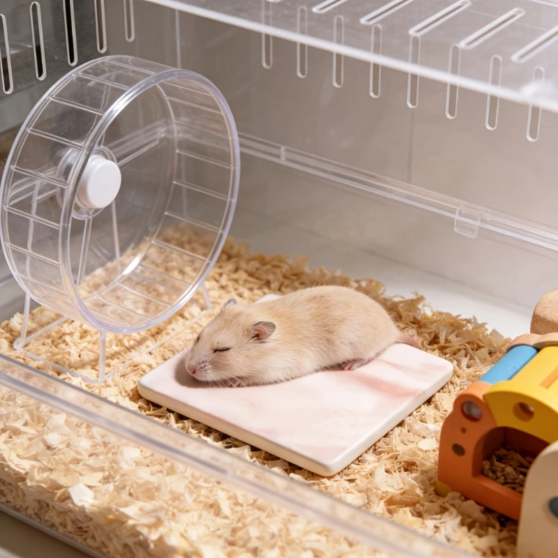 Tapete de Resfriamento para Hamsters 9x9cm Resistente a Mordidas - Imagem 2