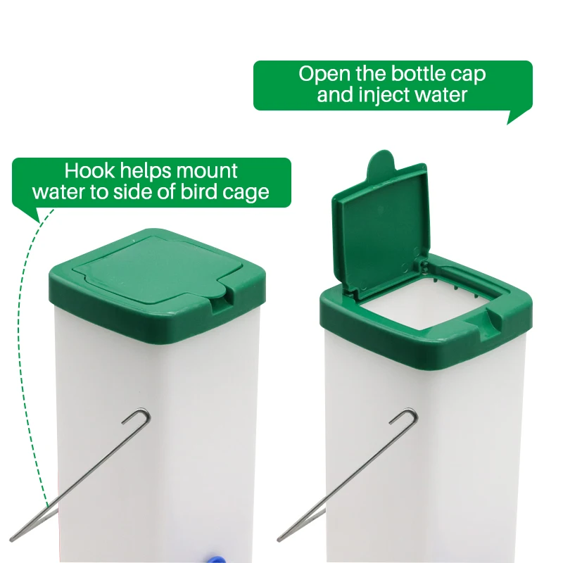Bebedouro 1000ml para Coelhos e Aves com Tigela Removível - Imagem 3
