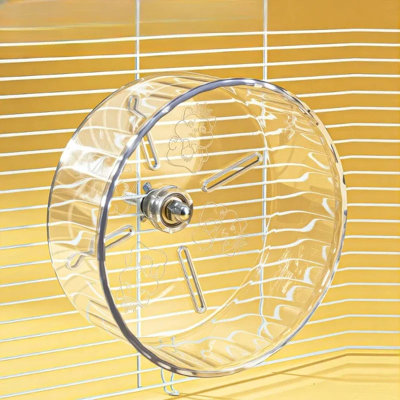 Roda de Exercício para Hamster Transparente com Operação Silenciosa - Imagem 6