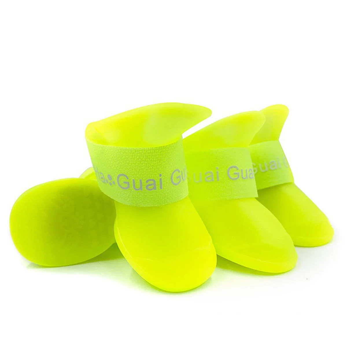 Botas de Chuva para Cães e Gatos de Borracha Antiderrapante - Kit com 4 - Imagem 3