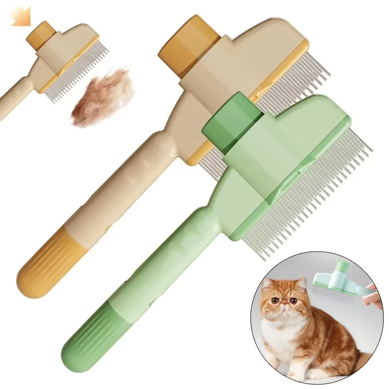 Escova de Aço Inoxidável para Gatos Remove Pelos Soltos - Imagem 2