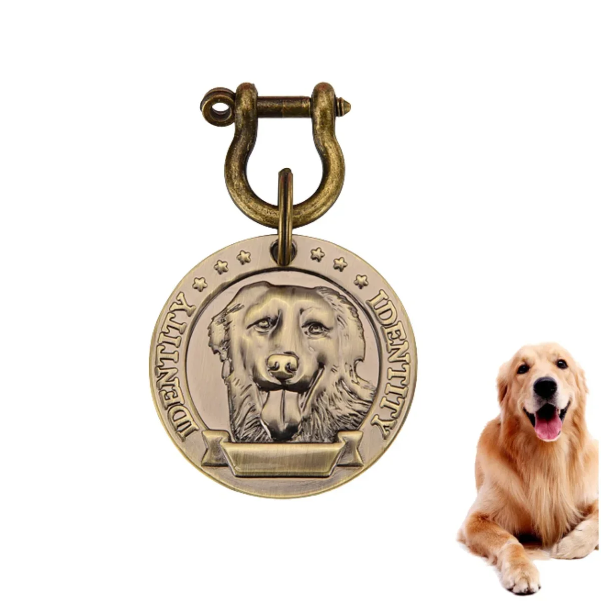 Etiqueta de Identificação para Cães e Gatos com Gravação Personalizada - Imagem 2
