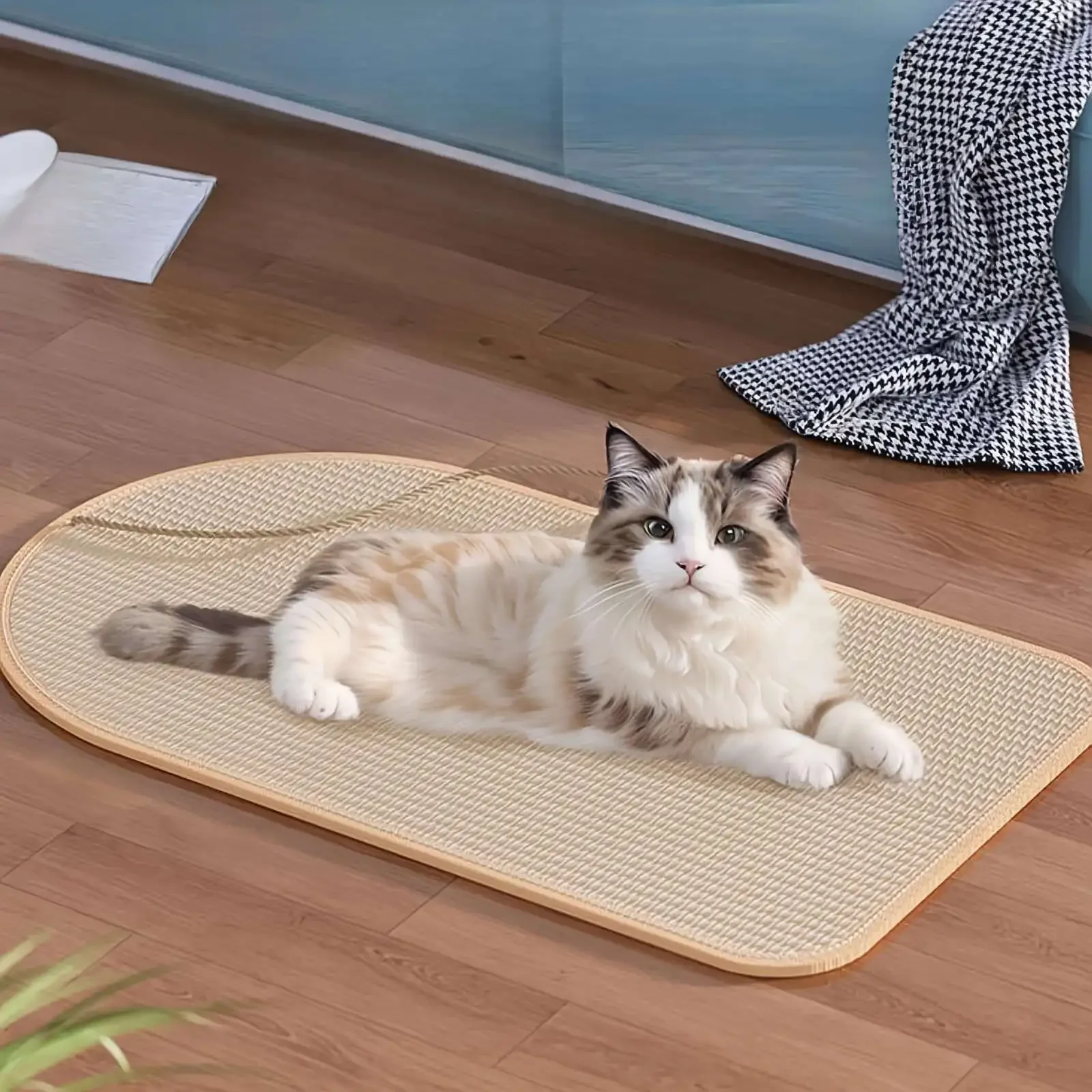 Almofada de Sisal para Gatos com Adesivo de Parede Durável - Image 5
