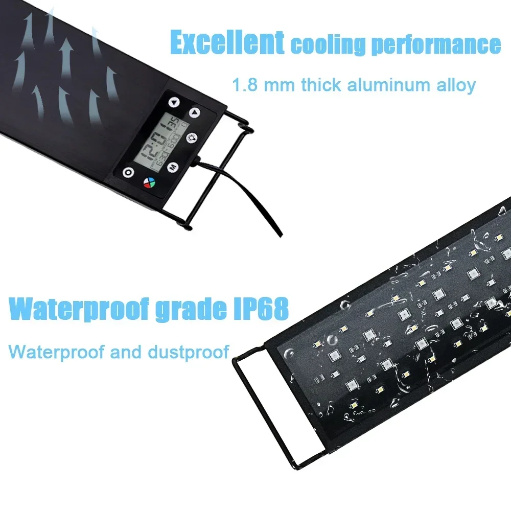 Iluminação LED para Aquário 30-60cm Espectro Completo Bivolt - Imagem 4