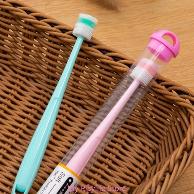 Escova de Dentes para Cães e Gatos Pequenos de Silicone Macio - Imagem 3