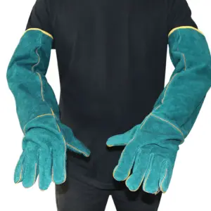 luvas de proteção para pets de couro