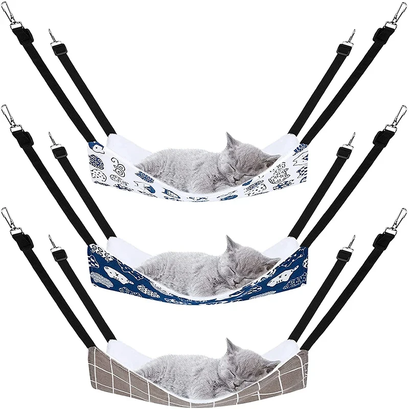 rede suspensa para gatos dupla face