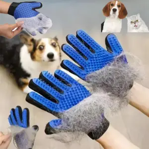 luva removedora de pelos para cães e gatos