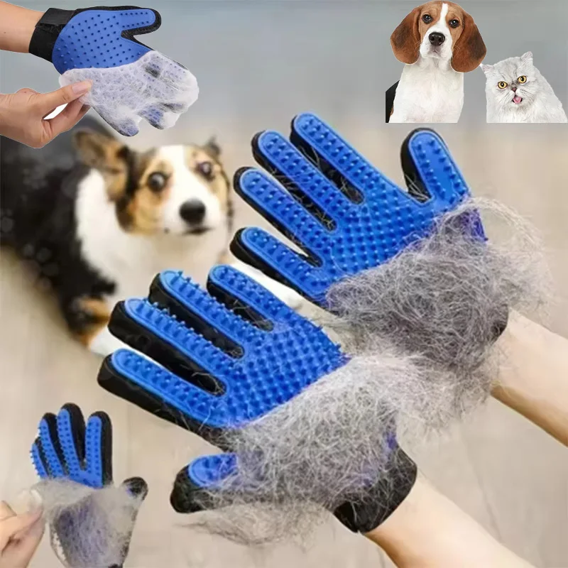 luva removedora de pelos para cães e gatos