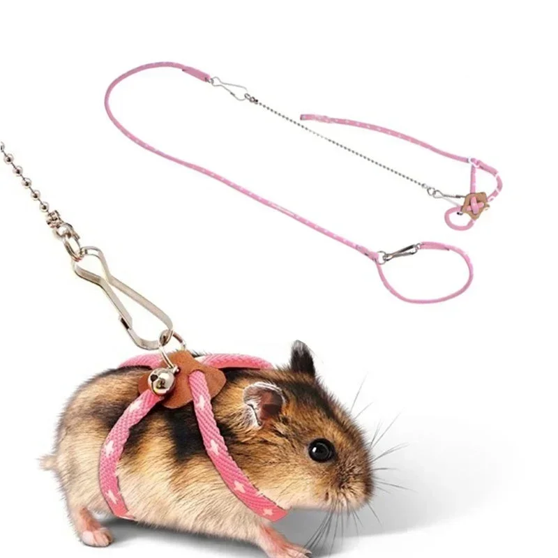 Trela Ajustável para Hamster e Pequenos Pets com Sino e 83 cm - Imagem 3