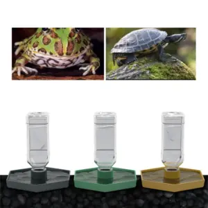 bebedouro automático para répteis de plástico