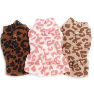 vestido moletom para cães pequenos lã polar