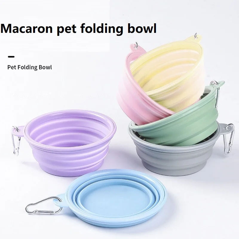 Tigela Dobrável para Cães e Gatos de Plástico 350ml para Viagem - Imagem 3