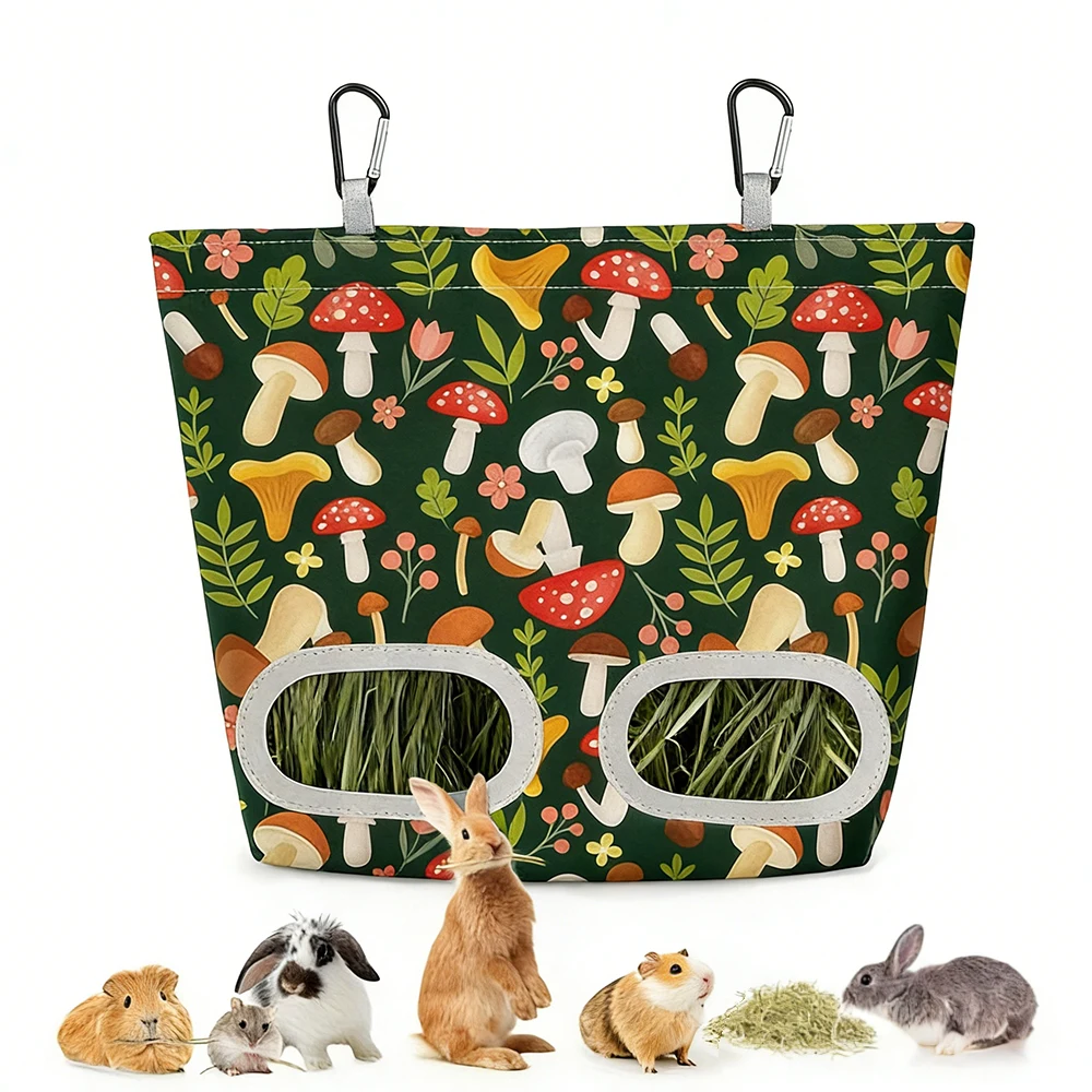 Saco Alimentador de Feno para Coelhos 29.2x23cm com 2 Furos - Imagem 2