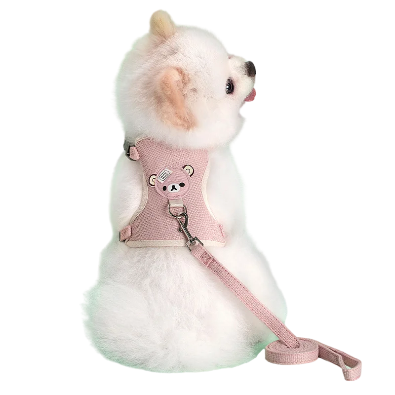 Conjunto Coleira e Guia para Cães e Gatos Pequenos e Médios de Poliéster - Image 5