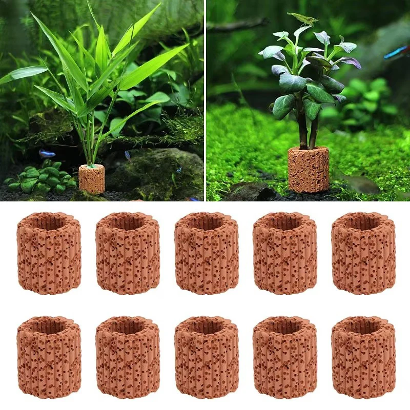 anel de cerâmica para plantas de aquário