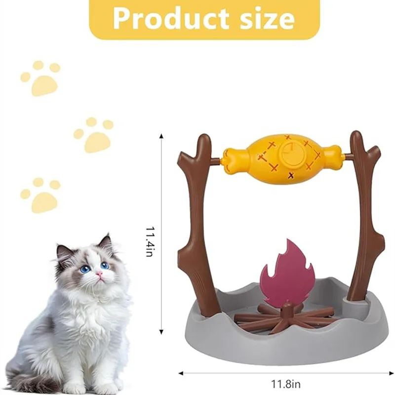 Comedouro Lento para Gatos Rotativo com Orifícios Ajustáveis - Imagem 2