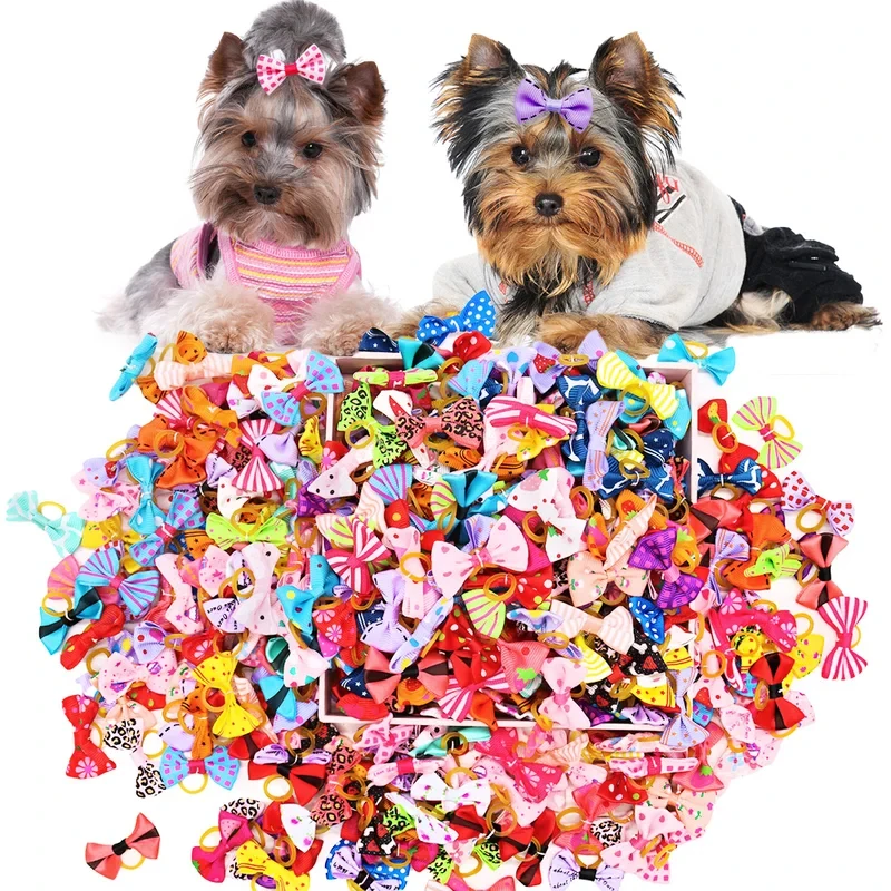 laços artesanais para cães e gatos pequenos
