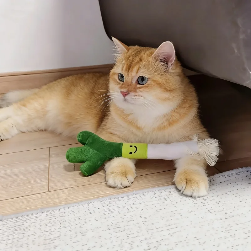 Brinquedo para Cães e Gatos Cebolinha de Pelúcia Interativo - Imagem 3