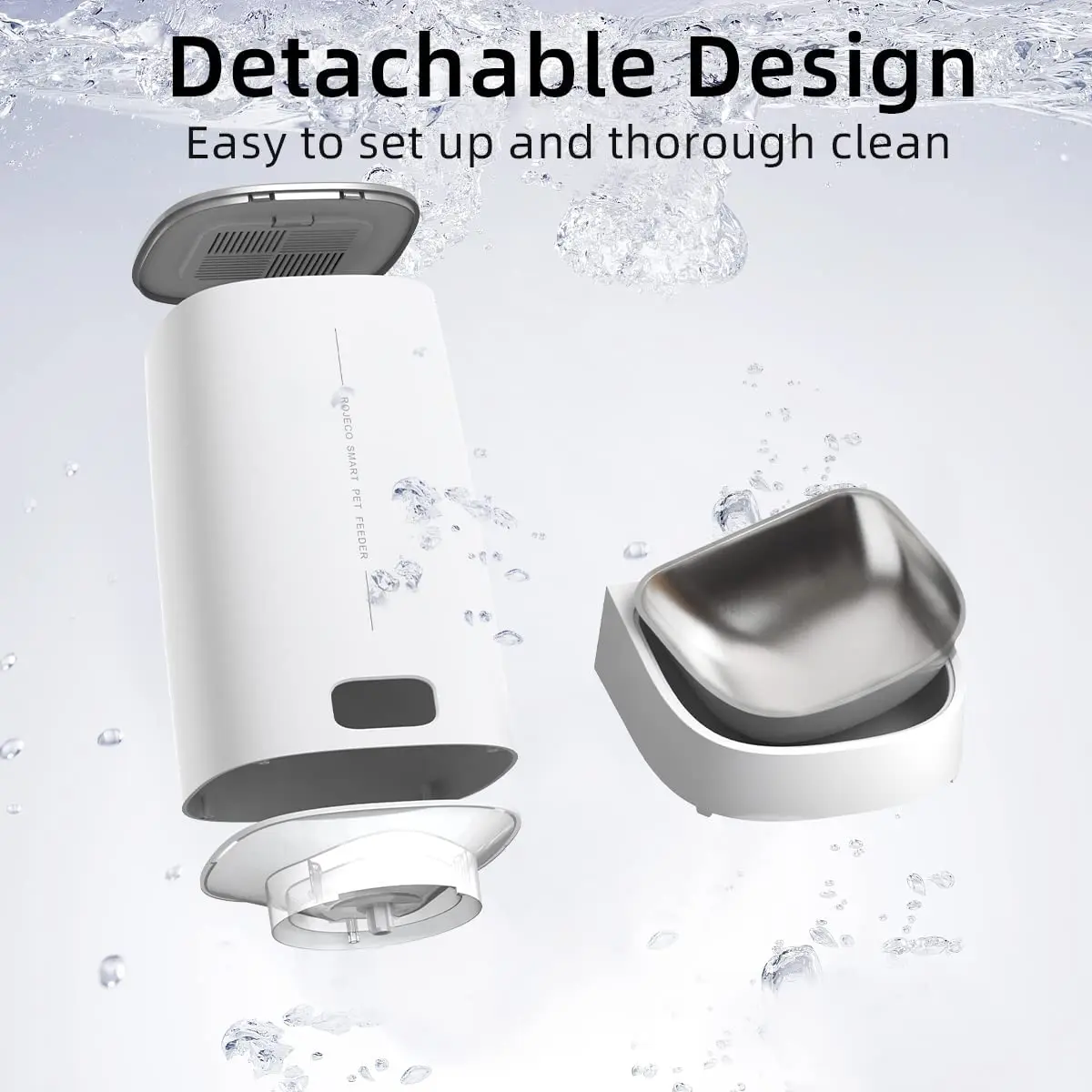 Alimentador Automático Wi-Fi para Cães e Gatos Ração Seca 4-12mm - Image 5
