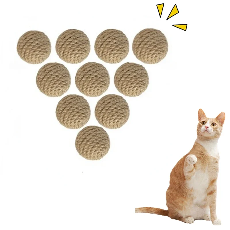 Bola de Sisal para Gatos com Sino Interno 4,5 cm - Imagem 3