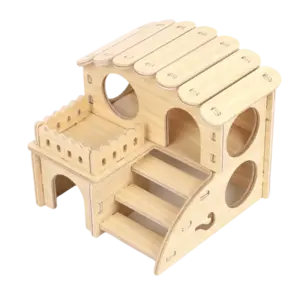 casa vila de madeira para hamster