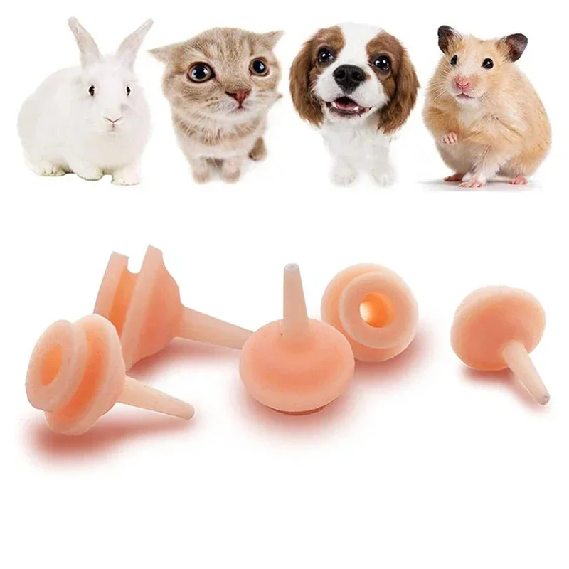 Bico de Silicone para Alimentação de Filhotes e Gatinhos 10 pçs - Imagem 4
