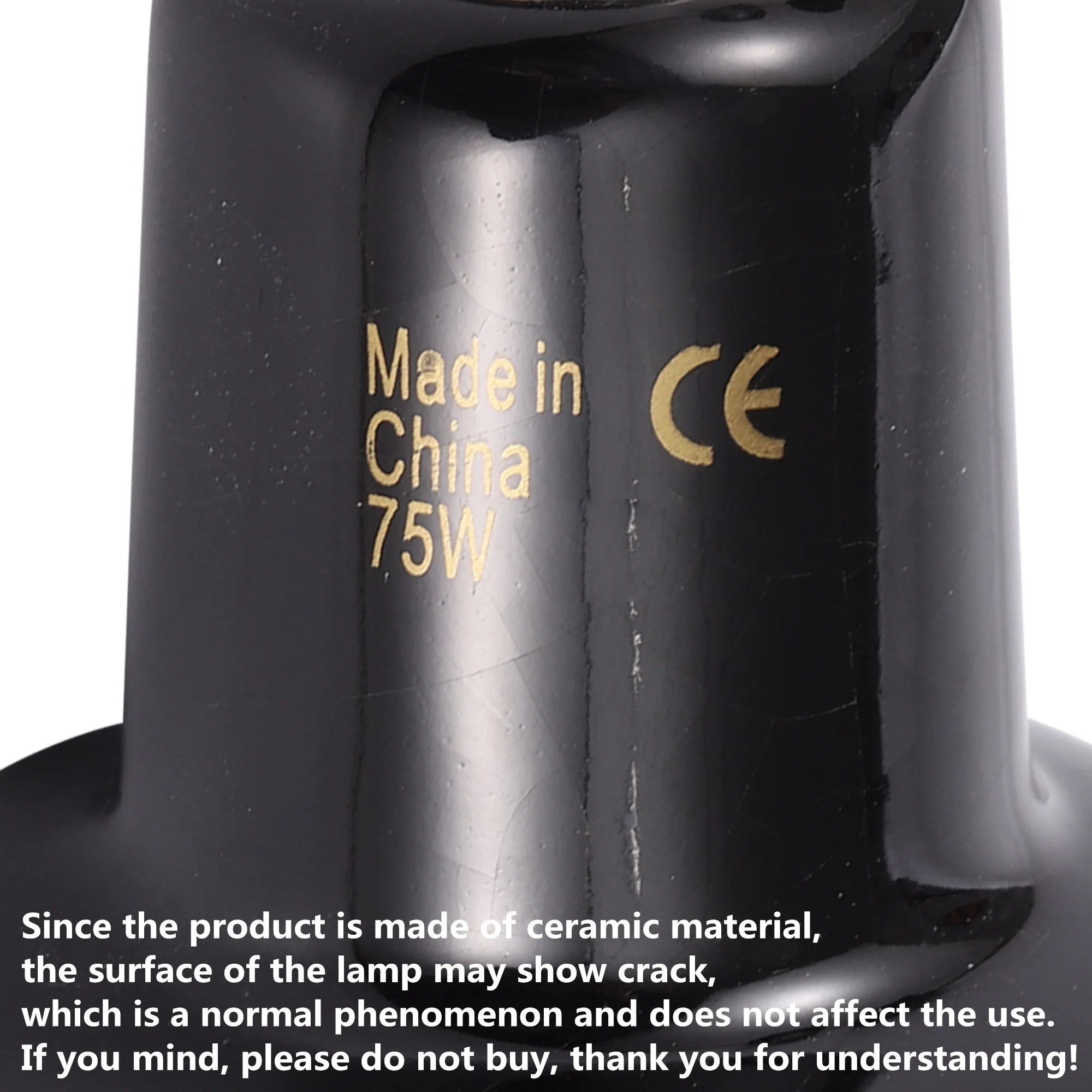 Lâmpada de Calor para Répteis de Cerâmica 25W a 100W Bocal E27 - Imagem 3