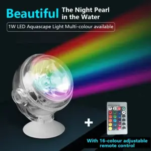 holofote LED para aquário com ventosa