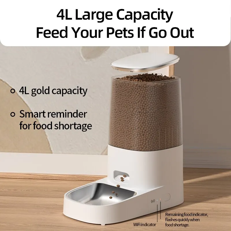 Rojeco Alimentador Automático para Gatos com Controle Remoto Wi-Fi - Image 5