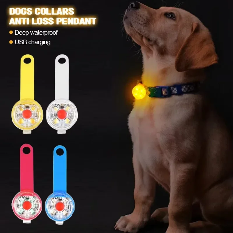 pingente LED recarregável para cães