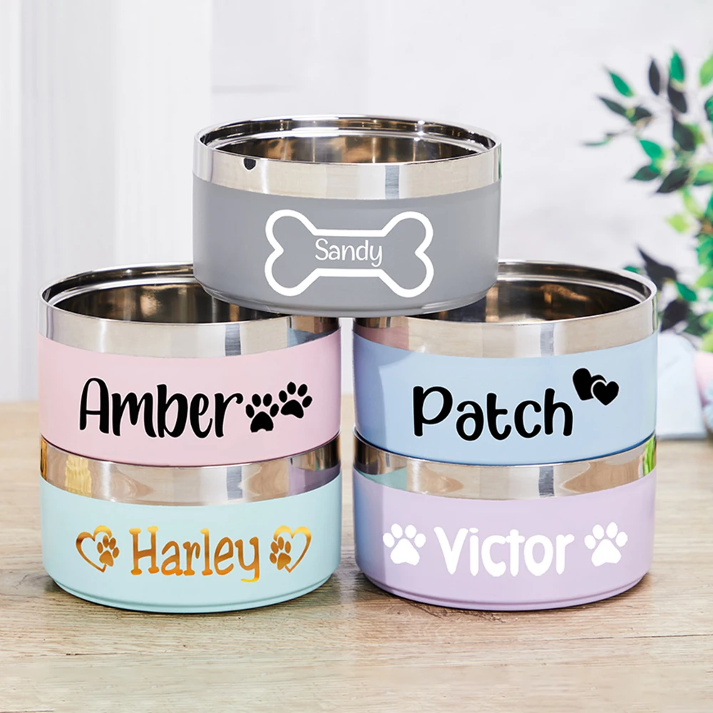 Tigela Personalizada para Pets de Aço Inoxidável com Nome Gravado - Image 3